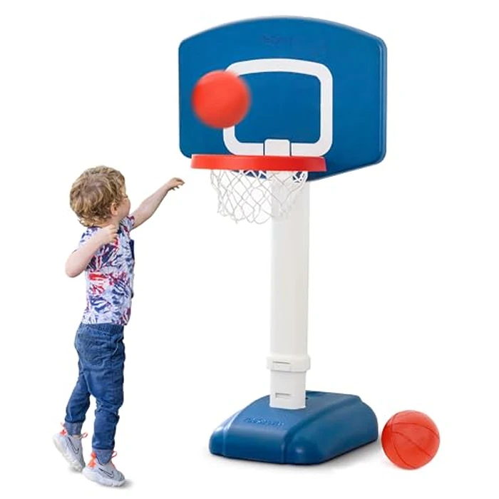 GoSports Tot Shot Toddler Basketball Set - Kids Indoor & Outdoor Toy Hoop with Adjustable Height by GoSports - Used - Very Good condition