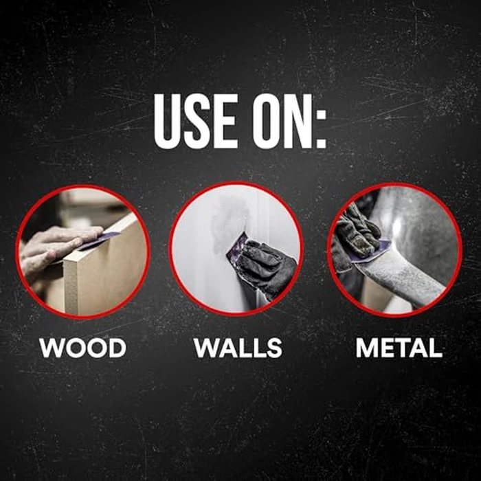 3M Advanced Sandpaper, 20 Sheets, 80 Grit, 3M Pro Grade Precision, Features No-Slip Grip Backing, 9-in x 11-in, For Sanding Wood, Drywall, or Metal, Can be Used on Wet or Dry Surfaces (26080CP-P-G) by 3M - Image 6