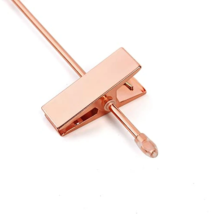 Better to U Stackable Shiny Copper/Gold Metal Pants Hanger, Rose Gold Skirt Trousers Hanger Add-on Hook, Space-Saving Hanger with Non-Slip Adjustable Clips for Jeans Slacks Boutique (20, Copper) by Better to U - Image 4