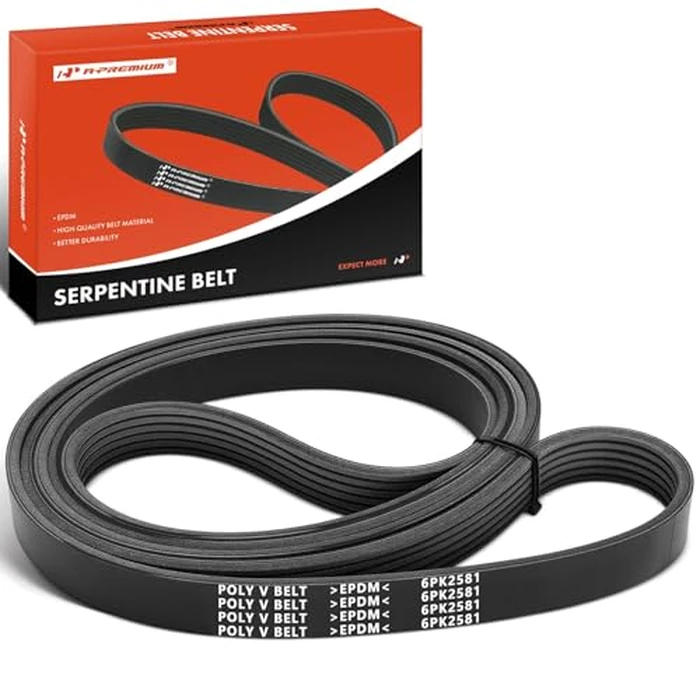 A-Premium 101.66 Inch Engine Serpentine Drive Belt Compatible with Hyundai Sonata 2006-2010 & Kia Optima 2006-2010, Forte/Forte Koup 2010-2013, Rondo, Forte5, Magentis & Mercedes-Benz S600, SL600 by A-premium - Used - Acceptable condition - CA$9.57