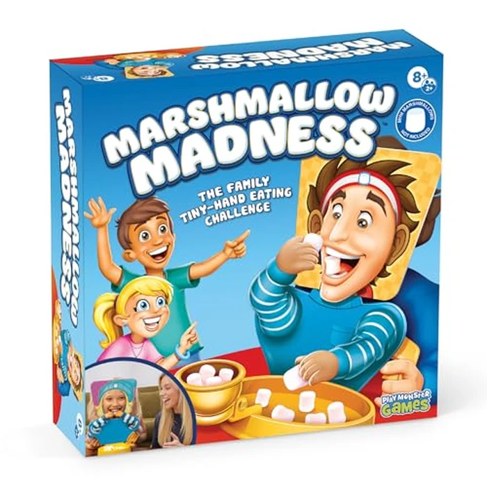 Marshmallow Madness Board Game - Hilarious Family Board Games for Kids & Adults, Fun Fast-Paced Party Game for Family Night, Interactive Kids Board Games, Ages 8+ by PlayMonster - Image 1