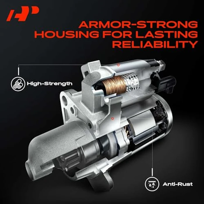 A-Premium Starter Motor Compatible with Ford F-250 Super Duty, F-350 Super Duty, F-450 Super Duty, F-550 Super Duty, E-350 Club Wagon, E-450 Super Duty, Excursion, LCF, 12V 3.0KW 12-Teeth Clockwise by A-Premium - Image 5