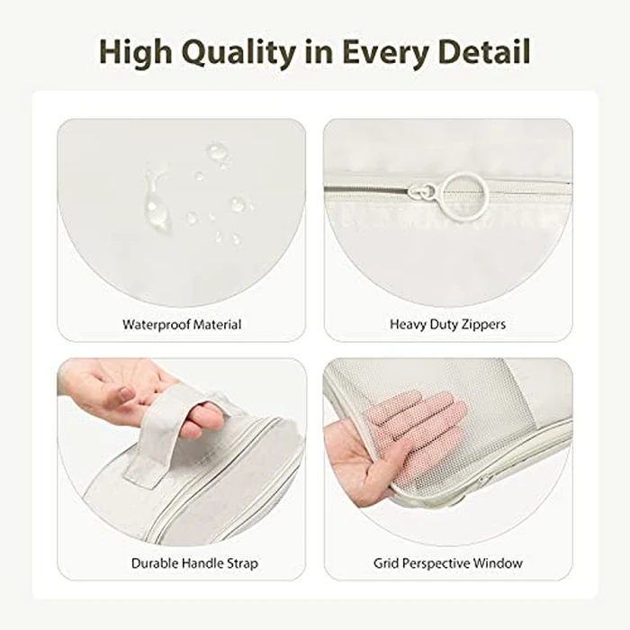 Travel Shoe Bag Holds 3 Pair of Shoes, Hezelf Shoe Storage Pouch for Travel and Daily Use, Travel Suitcase Shoe Organizer, Waterproof by Hezelf - Image 5