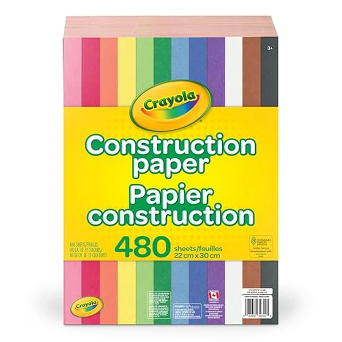 Crayola 480ct Construction Paper by Crayola - Used - Like New condition - CA$16.64