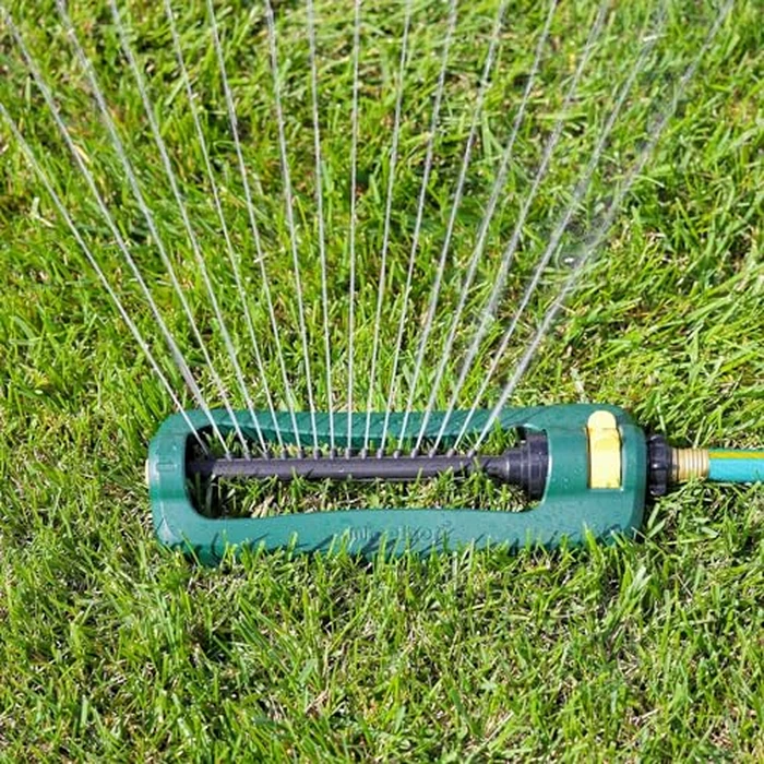 Melnor 65148AMZ TurboTek Oscillating Sprinkler, 2,800 sq. ft., Quick Connect Bundle, 16 Precision Nozzle, Green, Yellow by Melnor - Image 5