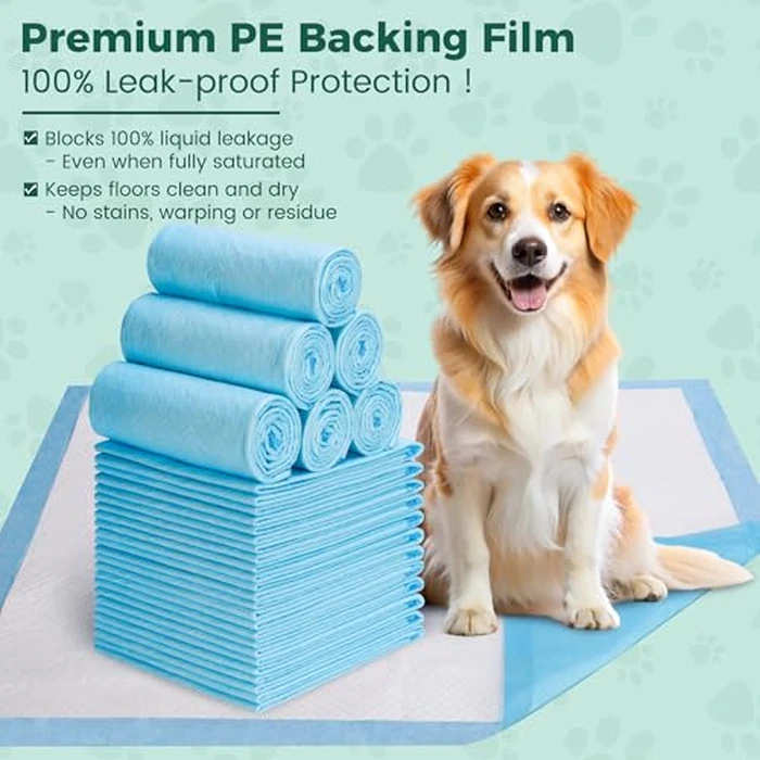 100 Count Dog Pee Pads Extra Large 28"x34", Super Absorbent X-Large 100 Pack Puppy Pads Leak-Proof & Quick-Dry Disposable XL Potty Pee Pads for Dogs, Puppies, Doggy by YOPETKI - Image 4