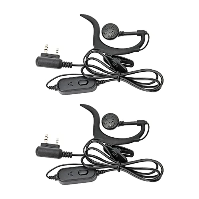 BAOFENG Two Way Radio Earpiece Ham Radio K Port Headset | Walkie Talkie Headphone for UV-5R Mini BF-F8HP PRO 5RM DM32 UV32 GM21 UV-5G Plus K5PLUS AR-152 UV-17R BF-888S GM-15PRO UV-S9 Plus Etc (2Pack) by BAOFENG - Used - Like New condition - US$6.87