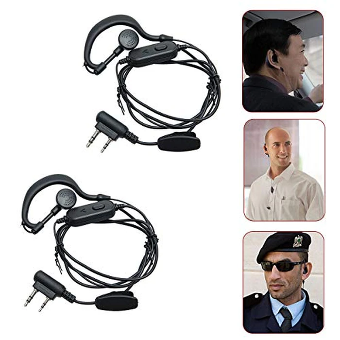 BAOFENG Two Way Radio Earpiece Ham Radio K Port Headset | Walkie Talkie Headphone for UV-5R Mini BF-F8HP PRO 5RM DM32 UV32 GM21 UV-5G Plus K5PLUS AR-152 UV-17R BF-888S GM-15PRO UV-S9 Plus Etc (2Pack) by BAOFENG - Image 4