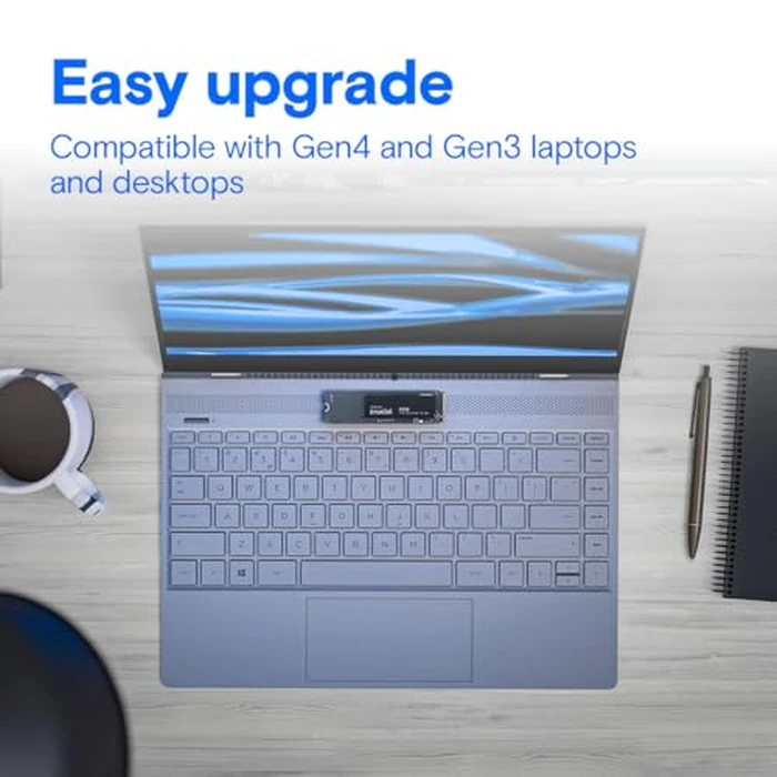 Crucial P310 500GB SSD, PCIe Gen4 NVMe M.2 2280, Up to 6,600MB/s, for Laptop, Desktop (PC), & Handheld Gaming Consoles, Includes Acronis Data Recovery Software, Solid State Drive - CT500P310SSD801 by Crucial - Image 4