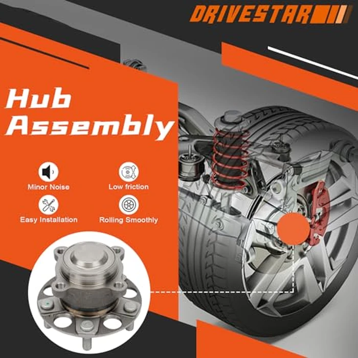 DRIVESTAR 512544 Rear Left/Right Wheel Hub & Bearing Assembly for Acura RLX 2016-2014, TLX 2017-2015; Honda Accord 2016-2013, w/o ABS by DRIVESTAR - Image 2
