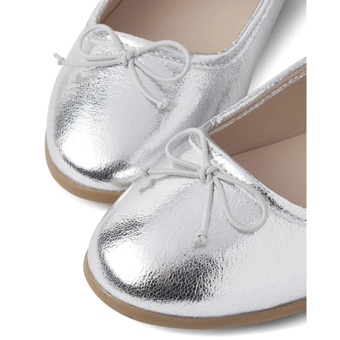 The Children's Place,Girls Closed Toe Ballet Flats,Silver,Big Kid,5 by The Children's Place - Image 3