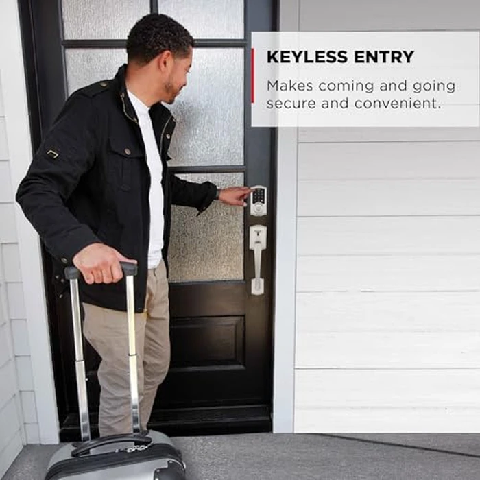 Kwikset SmartCode 270 Keyless Entry Electronic Touchpad Deadbolt Door Lock with Auto-Lock, Custom User Codes, Advanced Security in Satin Nickel Traditional by Kwikset - Image 3