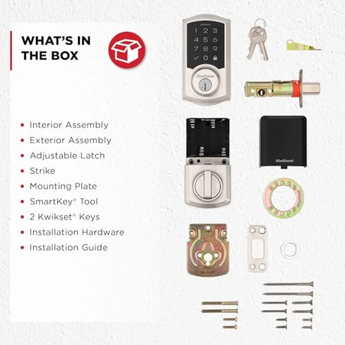 Kwikset SmartCode 270 Keyless Entry Electronic Touchpad Deadbolt Door Lock with Auto-Lock, Custom User Codes, Advanced Security in Satin Nickel Traditional by Kwikset - Image 8