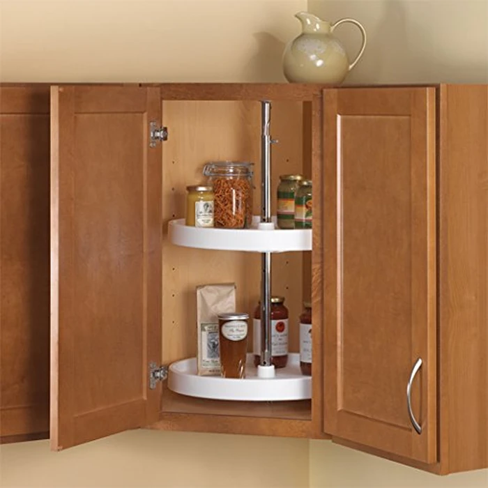 Knape & Vogt PFN20ST-W 31.5 by 20 by 20-Inch Round Polymer Lazy Susan Cabinet Organizer, Full by Knape & Vogt - Image 4