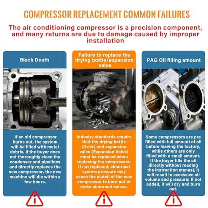 Psrorkeu CO4577C A/C Air Conditioner AC Compressor W/Clutch Fits for Kenworth T660 2011-2012, T680 2013-2015/2017-2018,T880 2017-2018,Peterbilt 365/367 2011-2016,389 2016,567 2015-2016 by Psrorkeu - Image 4