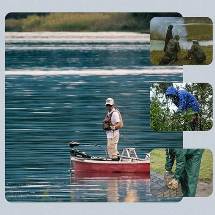 RainRider Workwear Bib Rain Pants for Men Women Heavy Duty Trousers Waterproof Work Pants Fishing Overalls(Black,S) by RainRider - Image 4