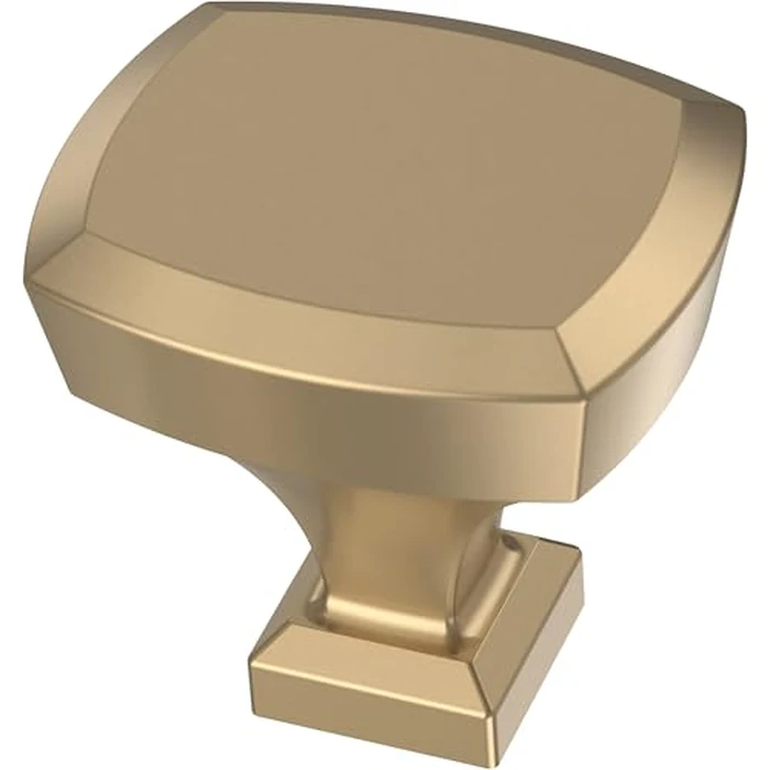 FRANKLIN BRASS Beveled (10-Pack) Cabinet Knobs | Champagne Bronze Handles for Dresser Furniture Drawers/Kitchen/Door/Bathroom | 1-1/4" P38483C-CZ-B by Franklin Brass - Image 1