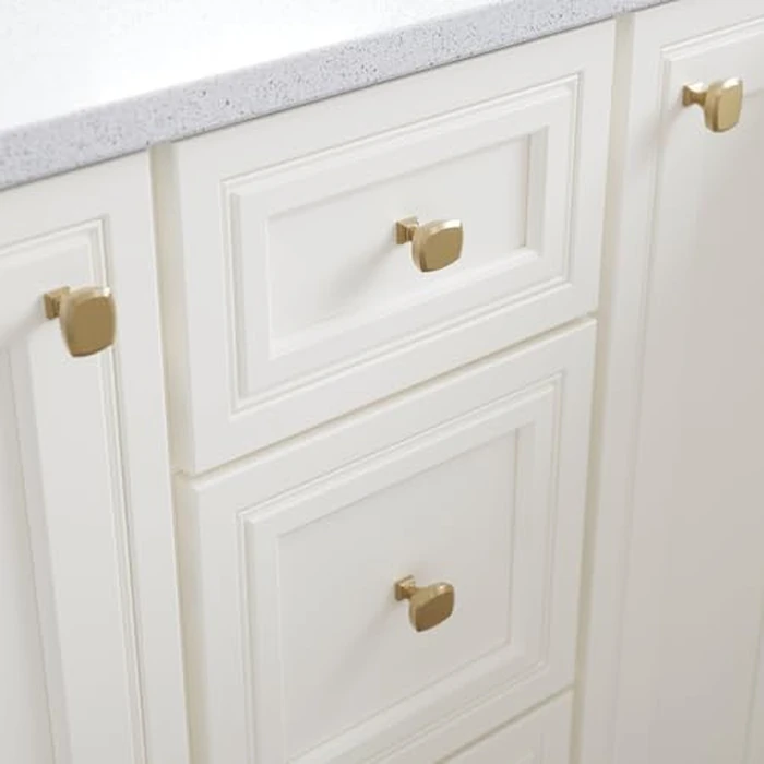 FRANKLIN BRASS Beveled (10-Pack) Cabinet Knobs | Champagne Bronze Handles for Dresser Furniture Drawers/Kitchen/Door/Bathroom | 1-1/4" P38483C-CZ-B by Franklin Brass - Image 3