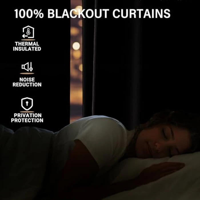 CAPALOCA Pinch Pleated Curtains Blackout, Linen Blackout Curtains 120 inches Long 2 Panels Set for Bedroom, Thermal Insulated Pinch Pleated Drapes for Living Room, 40" W x 120" L (Pack of 2), Black by CAPALOCA - Image 7