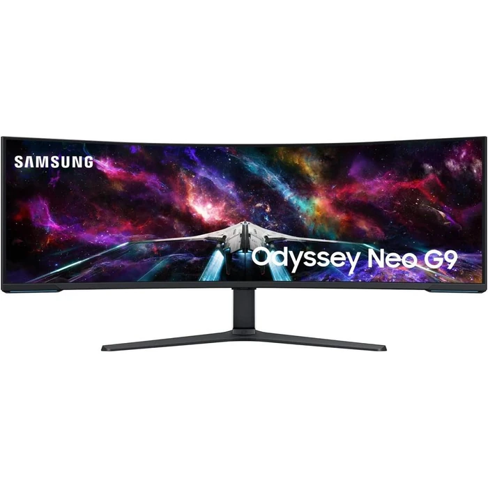 Samsung Odyssey Neo G9 Dual 4K 1000R Curved Monitor 57" - White - 57 Inch by Samsung - Image 1