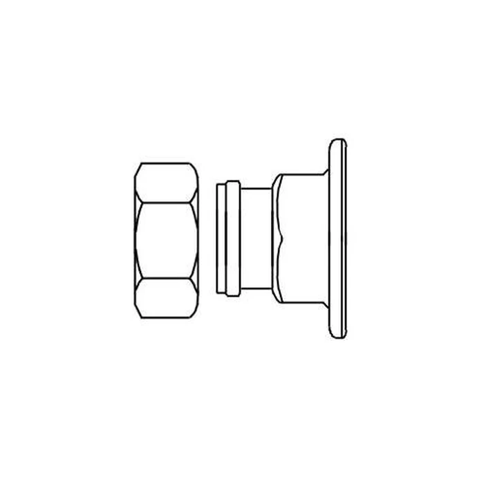T&S Brass 00BB Female Eccentric Flanged Inlet, 3/4" NPT by T&S Brass - Used - Good condition