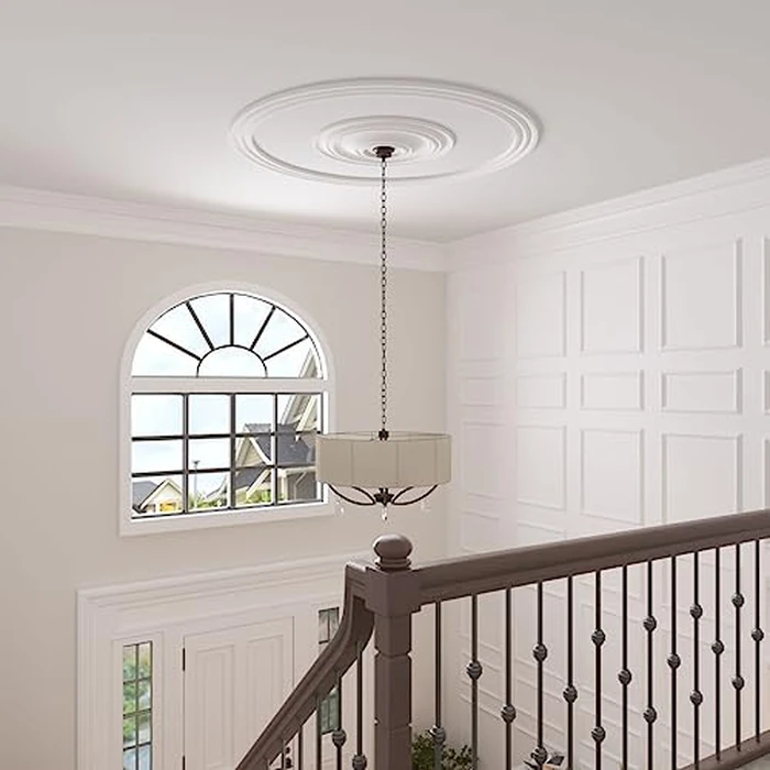 Ekena Millwork CR67BR Bradford Ceiling Ring (1/4 of complete circle), 68"OD x 58"ID x 5"W x 1"P by Ekena Millwork - Image 9