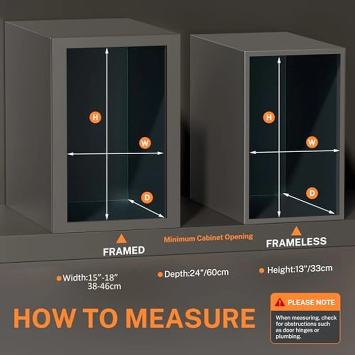 YJHome Pull Out Trash Can Under Cabinet with Soft-Close Slides, Garbage Can Not Included, Cabinet Trash Can Pull Out Kit with Door Mounting Kit, Requires Minimum Cabinets Opening 17" W X 24" D by YJHome - Image 3