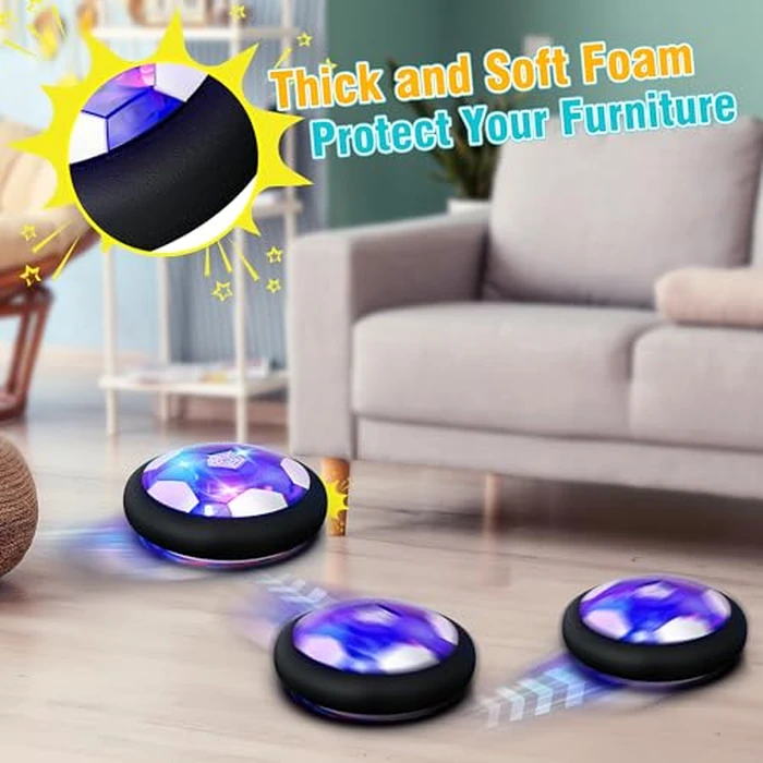 Freecat Rechargeable Hover Soccer Ball for Kids - Boy Birthday Gifts Age 6, 7, 8, 9, 10, 11, 12 Year Old, Indoor Light-Up Air Power Floating Soccer Ball Boy Toys for Kids Age 4-6, 6-8, 8-12 by freecat - Image 8