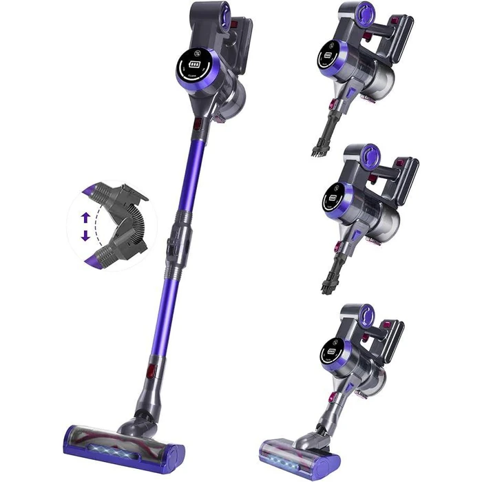 Nicebay 25Kpa Super Suction 280W High-Speed Cordless Vacuum Cleaner - Purple by Nicebay - Refurbished - Excellent condition