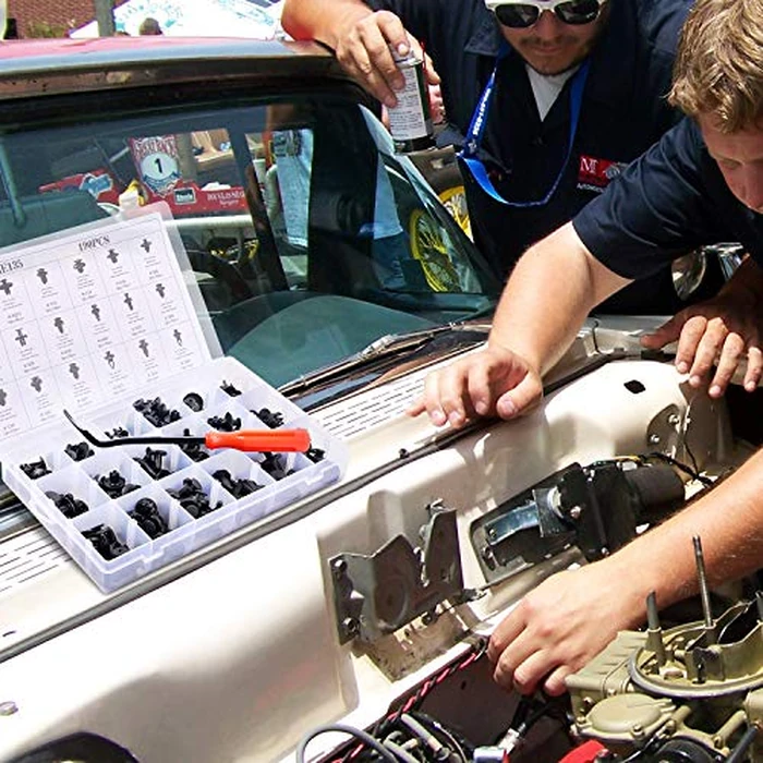 GOOACC 190 Pcs Car Retainer Clips & Fastener Remover - 18 Most Popular Sizes & Applications Auto Push Pin Rivets Set -Door Trim Panel Clips for Toyota, Honda, Nissan, Mazda - Bonus Fastener Remover by GOOACC - Image 6