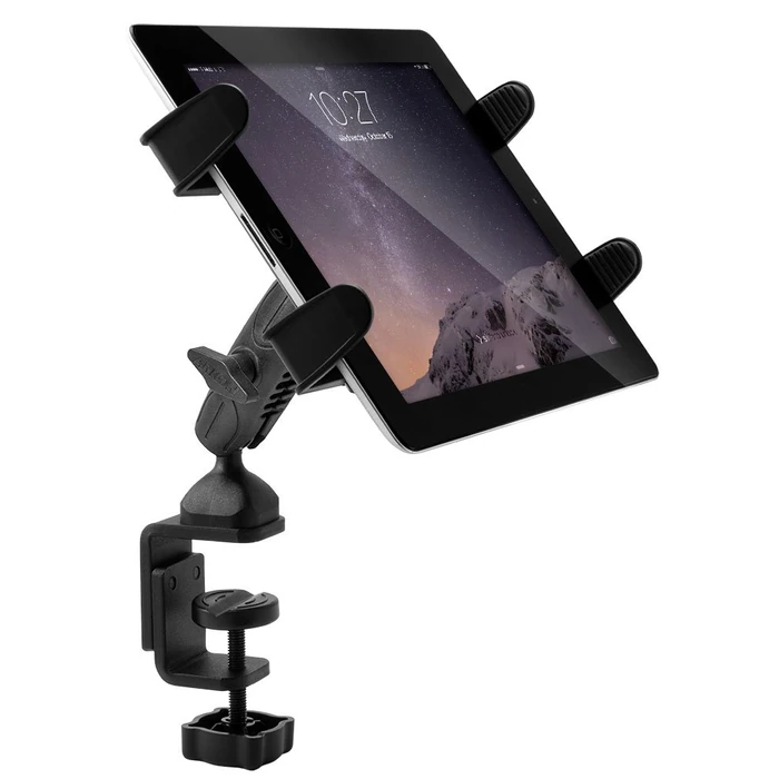 Arkon Heavy Duty C Clamp Tablet Mount for Tripods Carts Tables Desks for iPad Air 2, iPad 4/3/2 Galaxy Note Tab Pro (TABRM086) by ARKON - Image 2