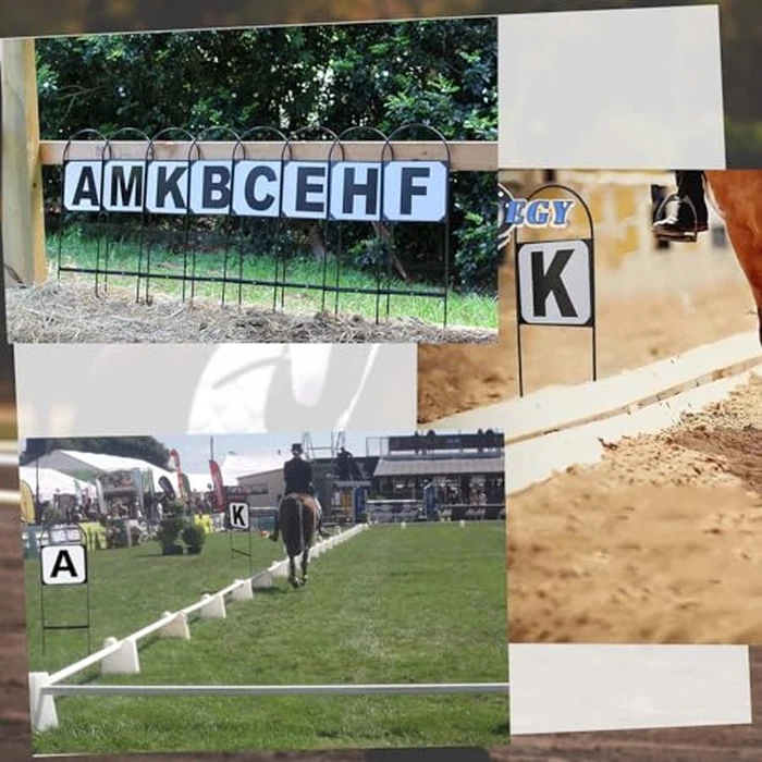 HDYEGY 4Pcs Dressage Letters Arena Markers,Metal Dressage Arena Letters Dressage Equipment for Equestrian Athletes and Events Includes Letters P,R,S,V by HDYEGY - Image 4