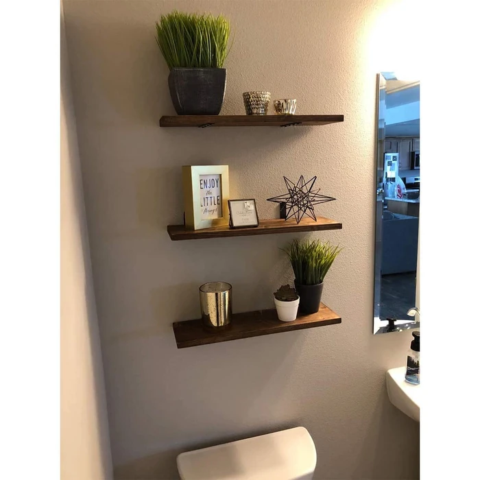 20 PCS Black Corner Bracket Heavy Duty Shelf Brackets 5 x 3 Inch L Corner Brace Joint Angle Bracket for Shelves, Furniture Cabinet Bookshelf with Screws by Emeroll - Image 5