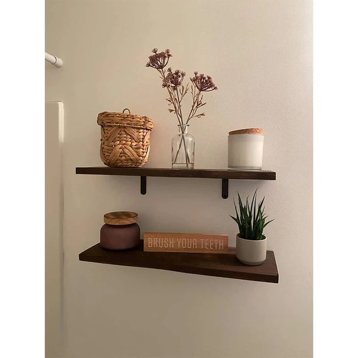 20 PCS Black Corner Bracket Heavy Duty Shelf Brackets 5 x 3 Inch L Corner Brace Joint Angle Bracket for Shelves, Furniture Cabinet Bookshelf with Screws by Emeroll - Image 6