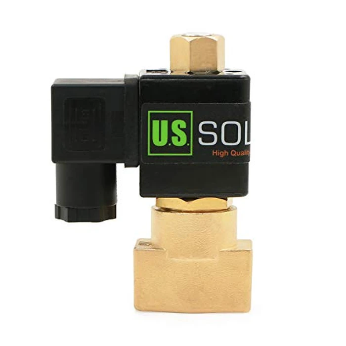 U.S. Solid 1/4" NPT Brass Electric Solenoid Valve 110V AC N.O. Air Gas Non-potable Water NBR by U.S. Solid - Used - Like New condition - US$9.54