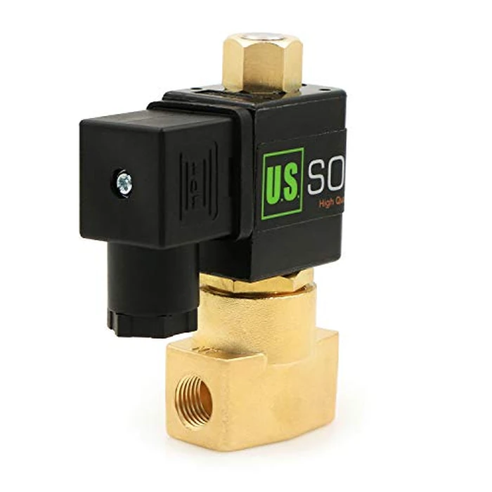 U.S. Solid 1/4" NPT Brass Electric Solenoid Valve 110V AC N.O. Air Gas Non-potable Water NBR by U.S. Solid - Image 2