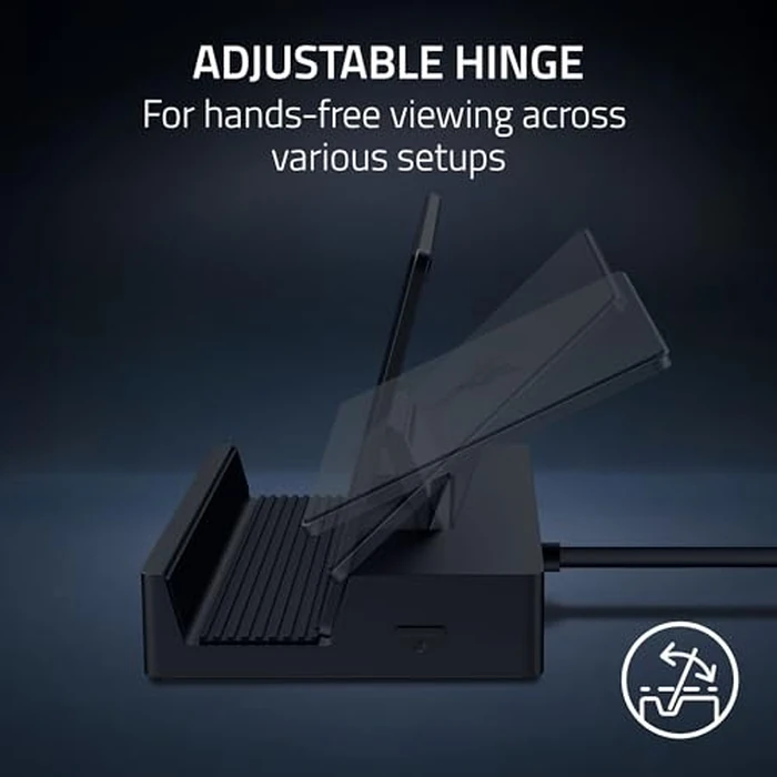 Razer Handheld Dock Chroma: Charging Hub & Expand Connectivity for Mobile Gaming & Tablets - iPhone 16, Steam Deck, ROG Ally, Switch & More - USB C, USB A (3), HDMI, GbE - 100W Power Passthrough by Razer - Image 3