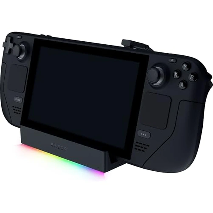 Razer Handheld Dock Chroma: Charging Hub & Expand Connectivity for Mobile Gaming & Tablets - iPhone 16, Steam Deck, ROG Ally, Switch & More - USB C, USB A (3), HDMI, GbE - 100W Power Passthrough by Razer - Image 7