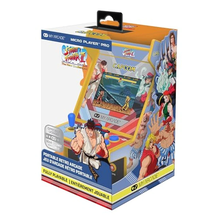 My Arcade Super Street Fighter II Micro Player Pro: Capcom Games, Classic Arcades, 2 Games in 1 by My Arcade - Used - Good condition - US$29.86