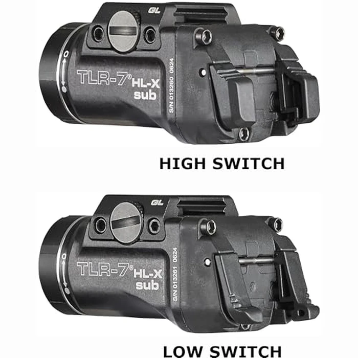 Streamlight 69503 TLR-7 HL-X sub USB 1000-Lumen 10000-Candela Rechargeable Rail-Mounted Weapon Light Exclusively for Glock 43X/48 MOS, 43X/48 Rail, Includes Switches and Key Kit, Black by Streamlight - Image 8