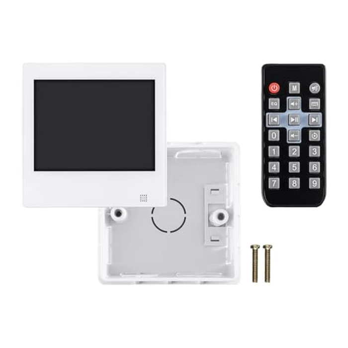 Monoprice Wall Mount Music Amplifier - 40 Watts, with Touch Screen Bluetooth 4.1, Line Level Aux, FM Radio, and Wireless IR Remote - Commercial Audio by Monoprice - Image 6