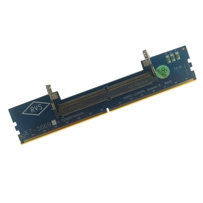 Mustpoint Laptop DDR5 RAM to SO DDR5 U-DIMM Desktop Adapter Card, Memory Tester SO DDR5 to DDR5 U-DIMM Converter (Blue) by Mustpoint - Used - Good condition - US$20.10
