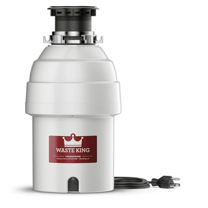 Waste King Garbage Disposal for Kitchen Sink with Power Cord, Food Waste Disposer, L-8000 by Waste King - Used - Very Good condition - US$150.34