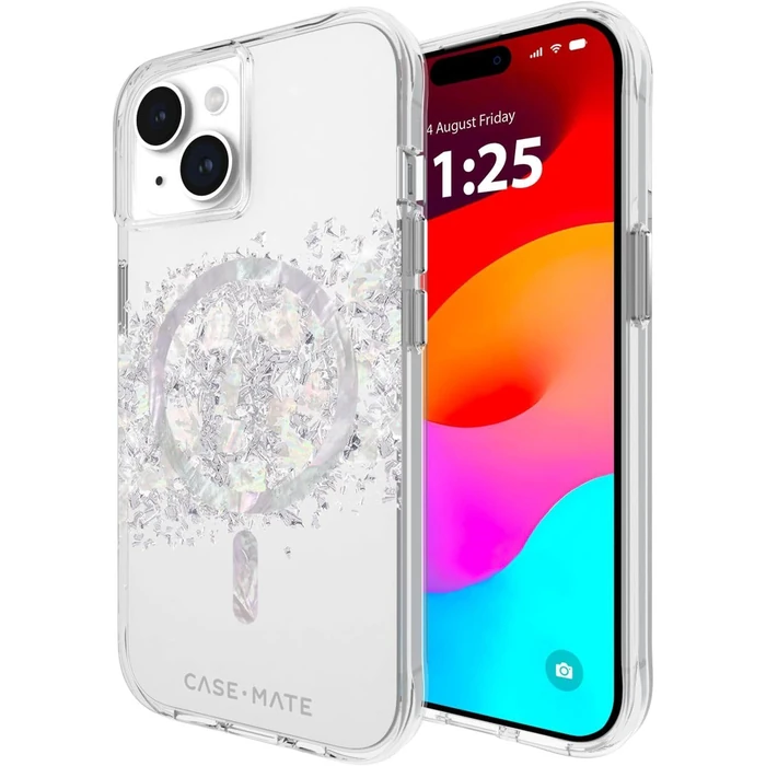 Case-Mate Touch of Pearl MagSafe Phone Case for iPhone 15 Plus - Clear by Case-Mate - Refurbished - Good condition - US$8.64