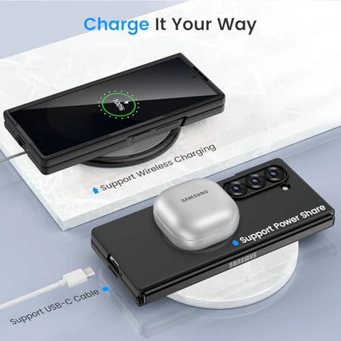 Ruky Magnetic Case for Z Fold 6, with Privacy Screen Protector, Z Fold 6 Case [Compatible with MagSafe], Slim Thin Protective Full Body Phone Cover for Samsung Galaxy Z Fold 6 5G, Black by Ruky - Image 5