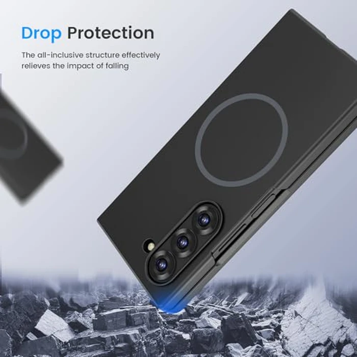 Ruky Magnetic Case for Z Fold 6, with Privacy Screen Protector, Z Fold 6 Case [Compatible with MagSafe], Slim Thin Protective Full Body Phone Cover for Samsung Galaxy Z Fold 6 5G, Black by Ruky - Image 7