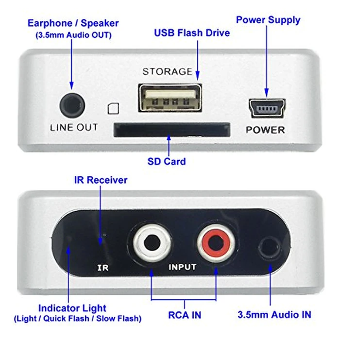 Music Digitizer CD Recorder for Music Audio Capture Device Cassette MP3 Recorder Converter with 3.5mm & RCA Line Input by HopCentury - Image 3