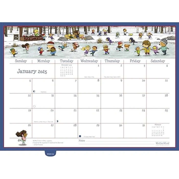 2025 MotherWord Deluxe Ultimate Family Calendar and Chore Chart, 16-Month Family Planner, Sept 2024-Dec 2025, English, Large Deluxe Version, 18" x 13.5" (MWFCT12825) by MotherWord - Image 2
