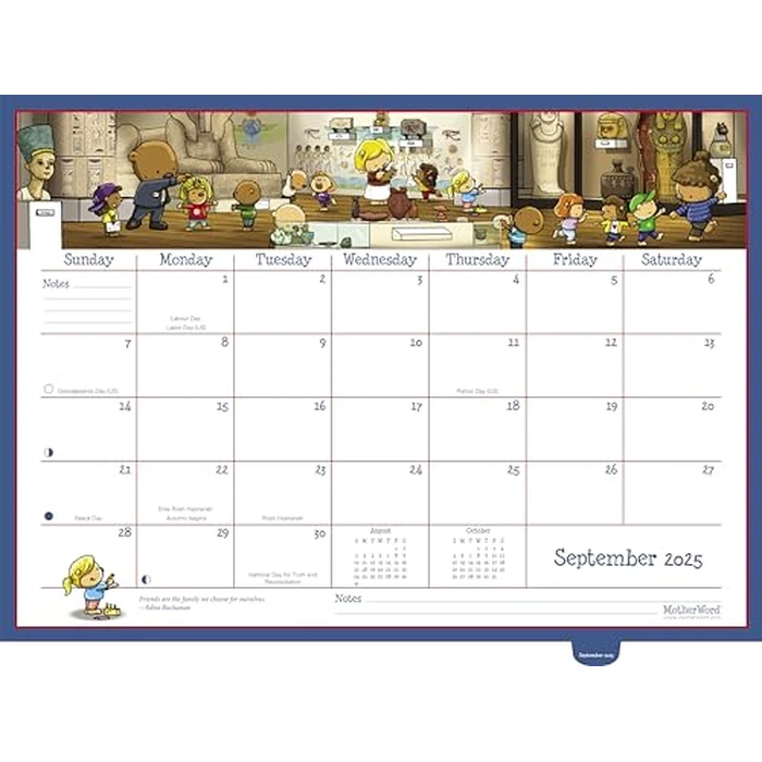 2025 MotherWord Deluxe Ultimate Family Calendar and Chore Chart, 16-Month Family Planner, Sept 2024-Dec 2025, English, Large Deluxe Version, 18" x 13.5" (MWFCT12825) by MotherWord - Image 5