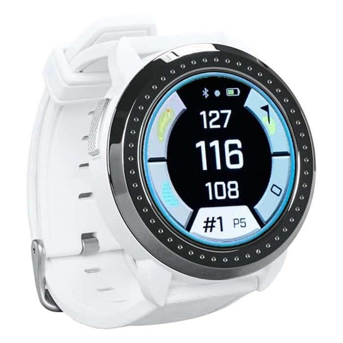 Bushnell Golf iONElite GPS Watch - Color Touchscreen, Slope‑Adjusted Yardages, 38,000+ Courses, Shot Tracker, USB‑C, Magnetic Charger - White by Bushnell - Image 1